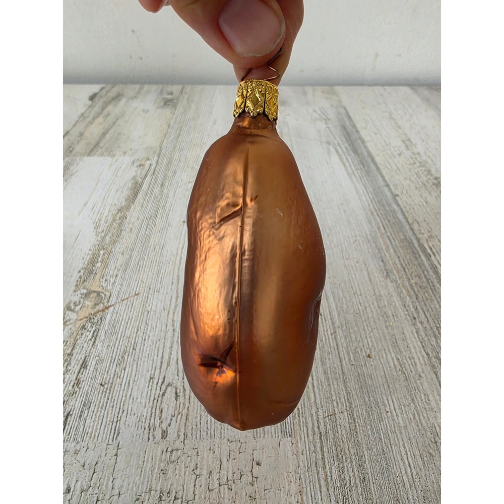 Vintage inge glas potato vegetable glass ornament Germany food kitchen Xmas tree